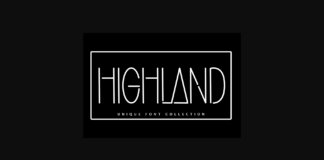 Highland Font Poster 1