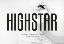 Highstar Font Poster 1