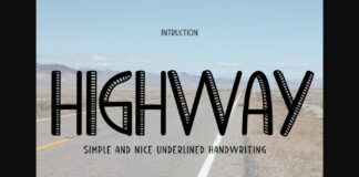 Highway Font Poster 1