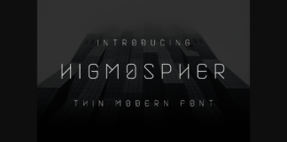 Higmospher Font Poster 1