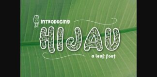 Hijau Font Poster 1