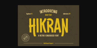 Hikran Font Poster 1