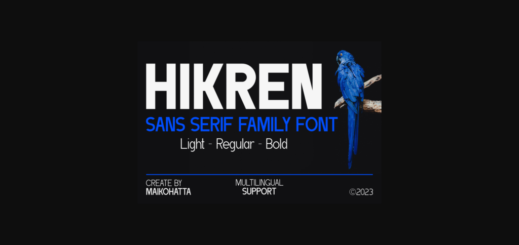 Hikren Font Poster 3