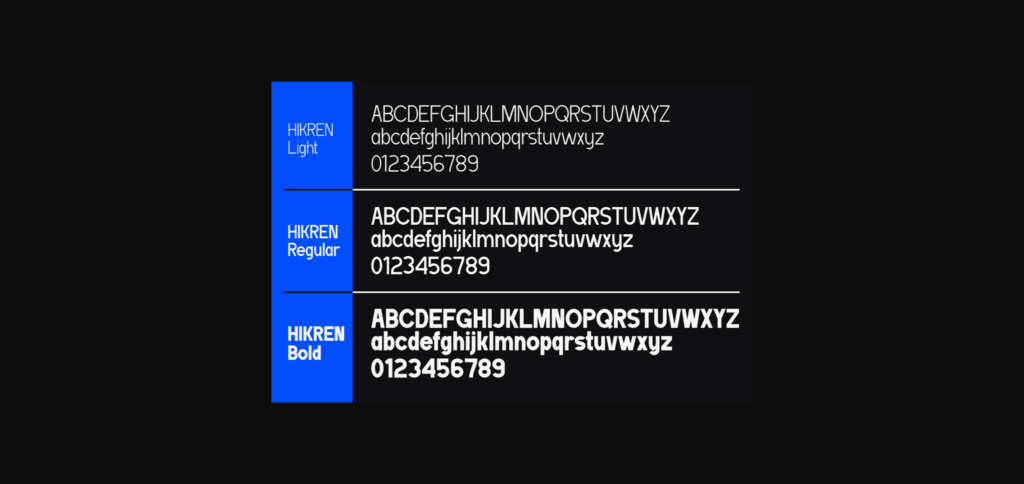 Hikren Font Poster 5