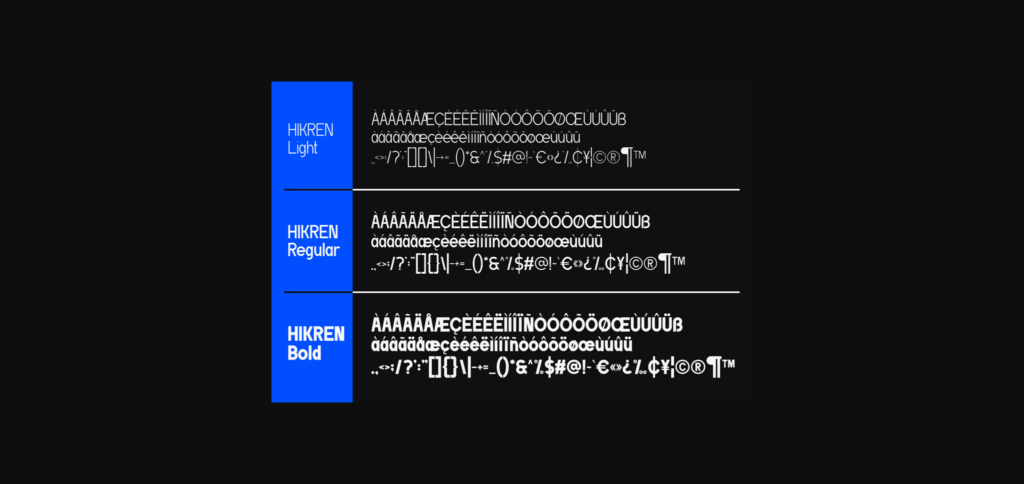 Hikren Font Poster 6