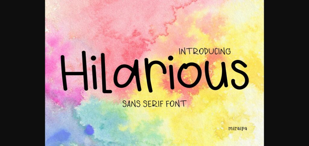 Hilarious Font Poster 3