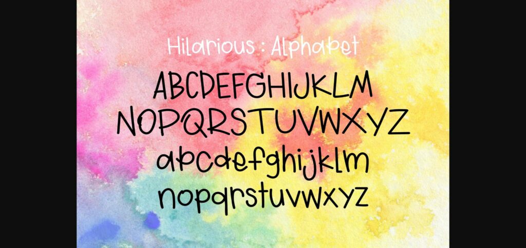 Hilarious Font Poster 5