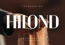 Hilond Font Poster 1