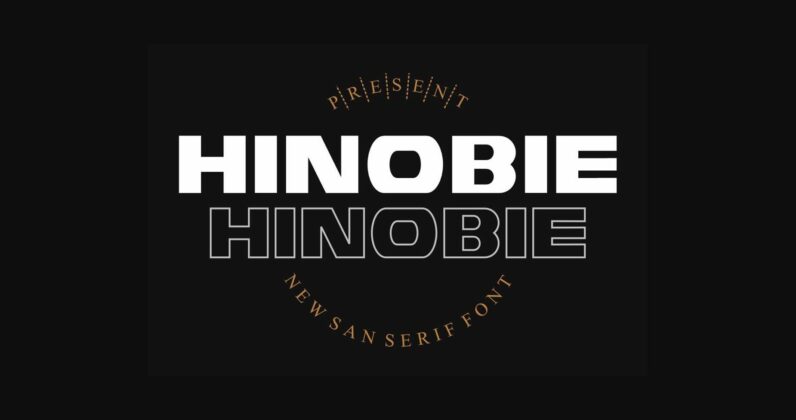 Hinobie Font Poster 3