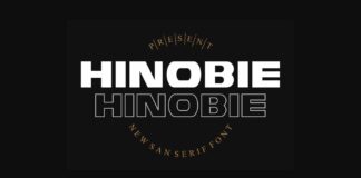 Hinobie Font Poster 1