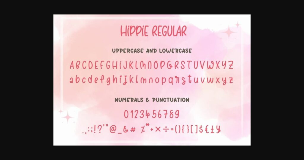 Hippie Font Poster 7