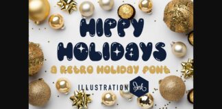 Hippy Holidays Font Poster 1