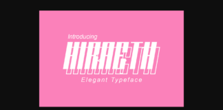 Hiraeth Font Poster 1