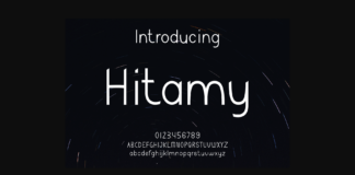 Hitamy Font Poster 1