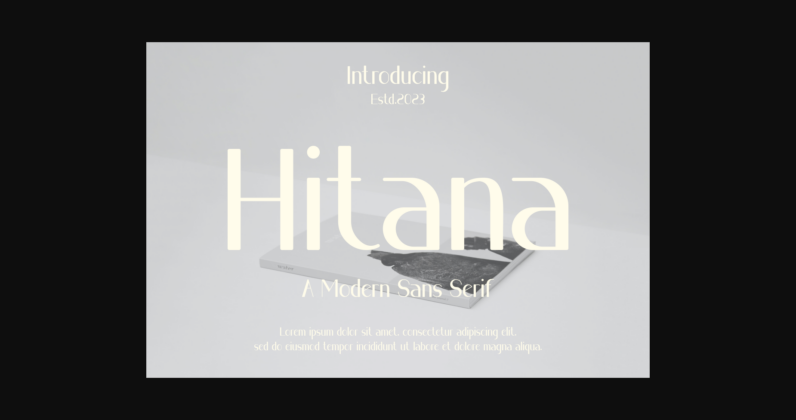 Hitana Font Poster 3