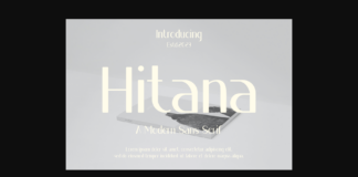 Hitana Font Poster 1