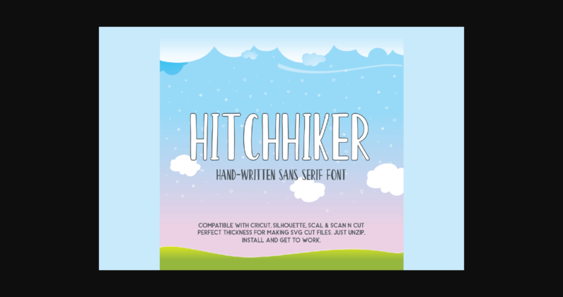 Hitchhiker Font Poster 7