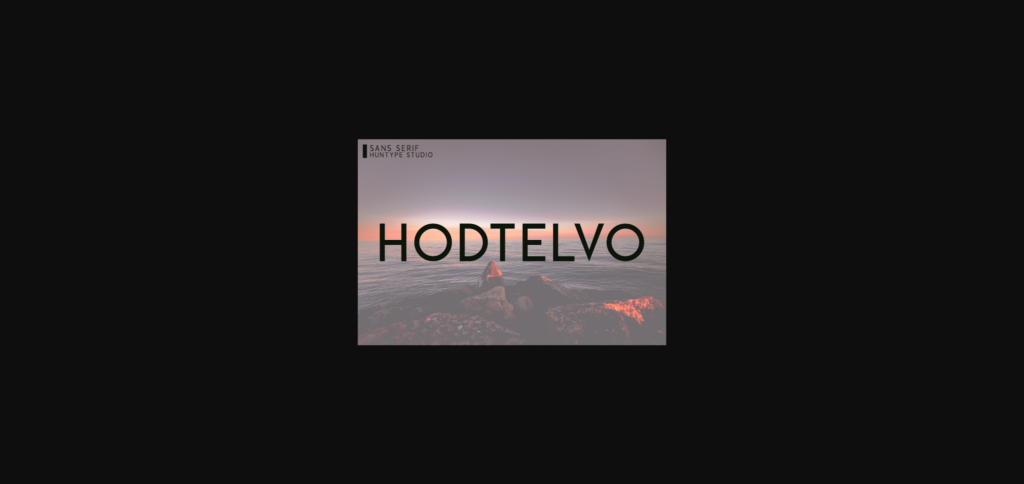 Hodtelvo Font Poster 3