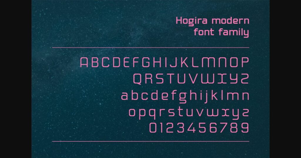 Hogira Font Poster 4