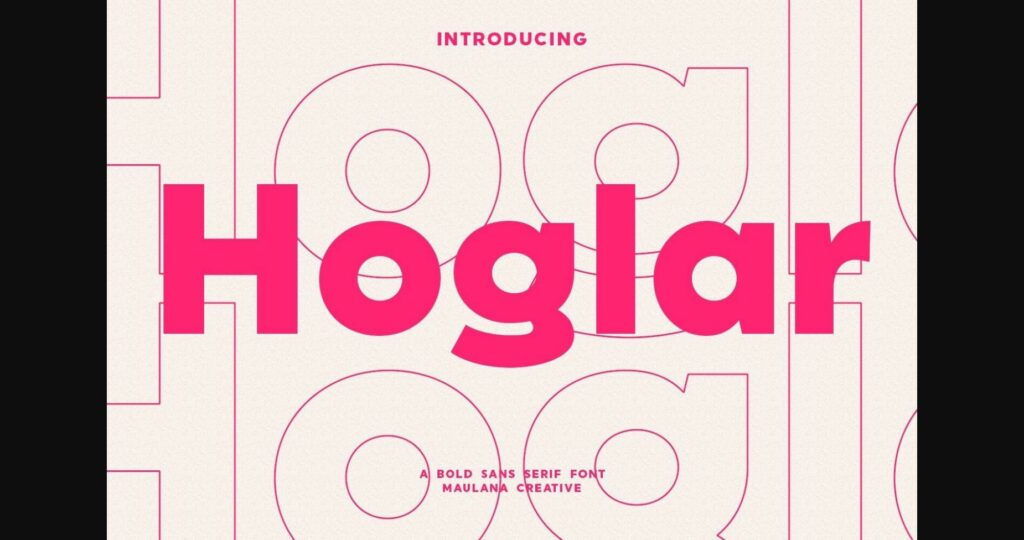 Hoglar Font Poster 3