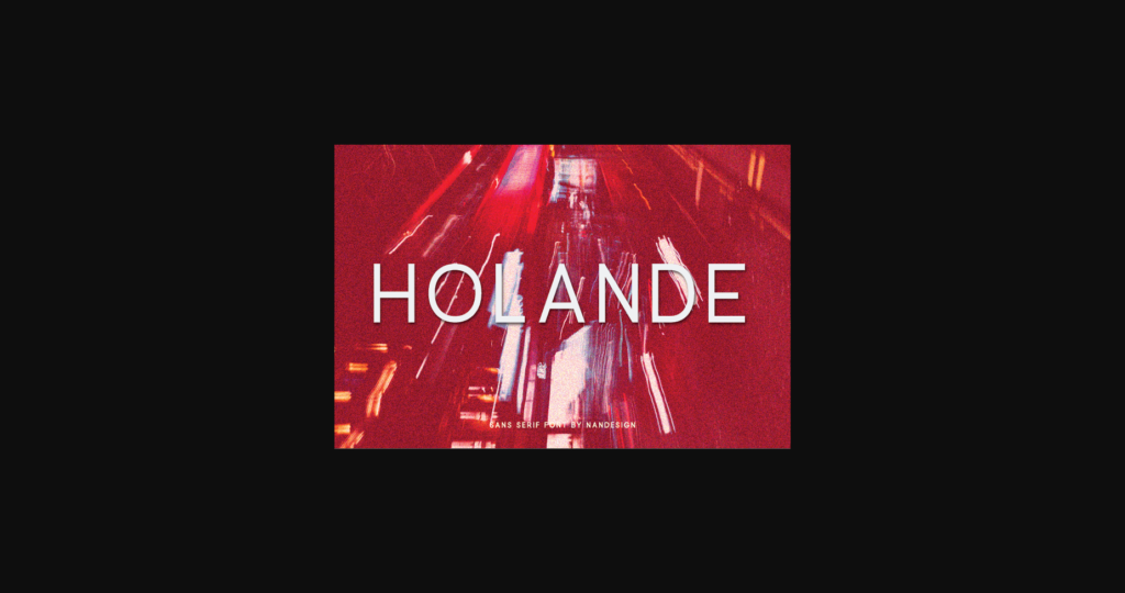 Holande Font Poster 3