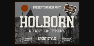 Holborn Font Poster 1