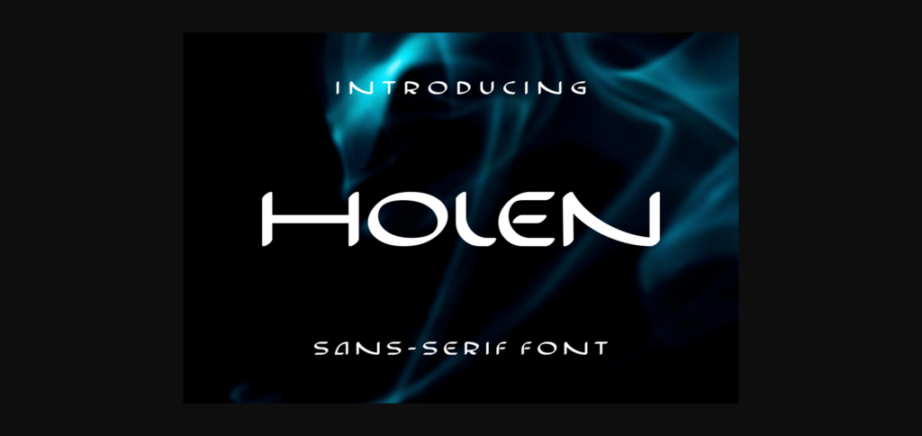 Holen Font Poster 1