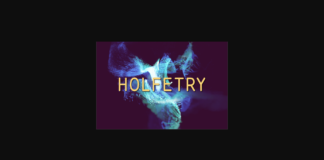 Holfetry Font Poster 1