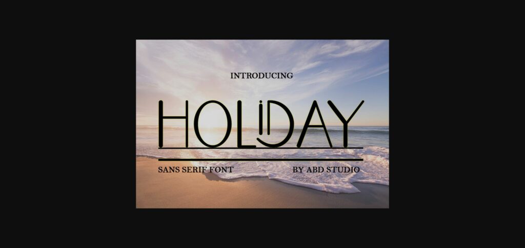 Holiday Font Poster 3