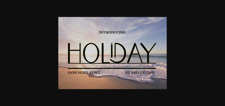 Holiday Font Poster 1