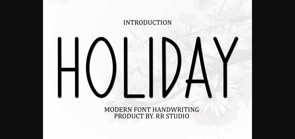 Holiday Font Poster 3