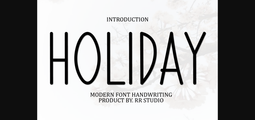 Holiday Font Poster 3