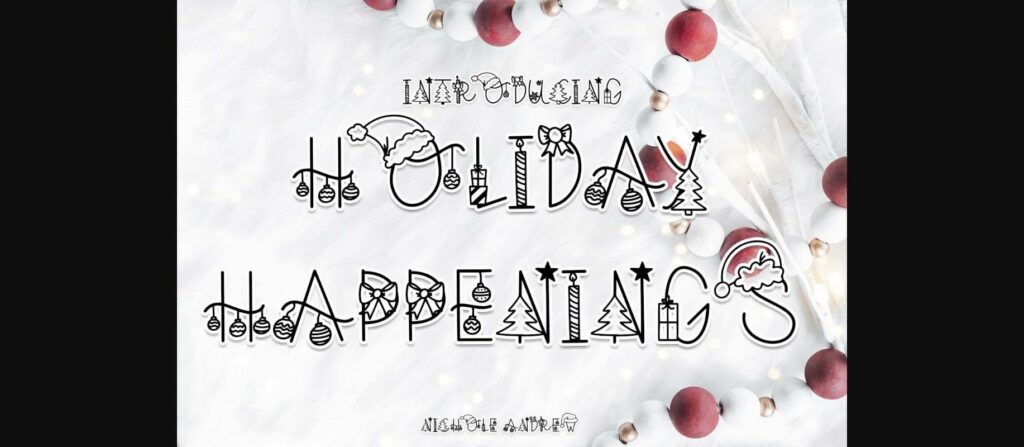 Holiday Happenings Font Poster 3