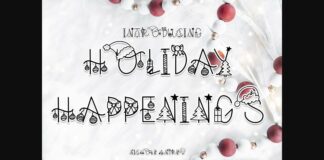 Holiday Happenings Font Poster 1