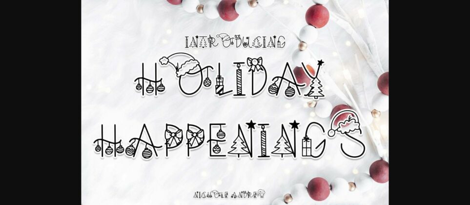 Holiday Happenings Font Poster 1