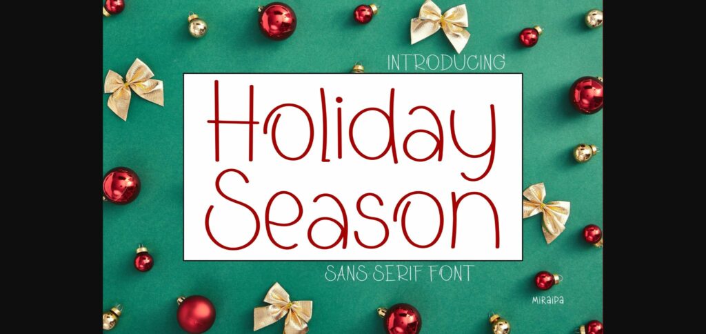 Holiday Season Font Poster 3