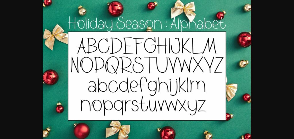 Holiday Season Font Poster 5