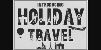 Holiday Travel Font Poster 1