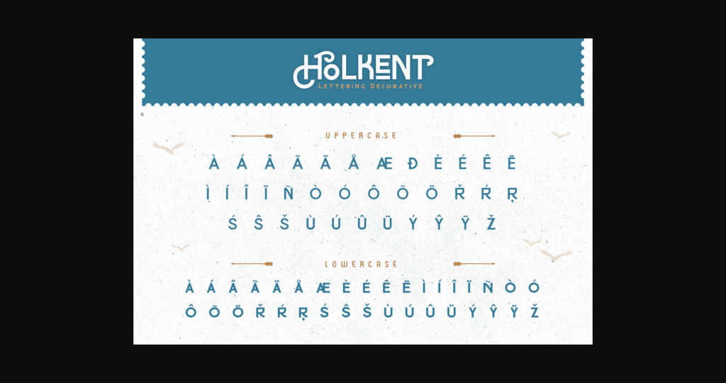 Holkent Font Poster 11