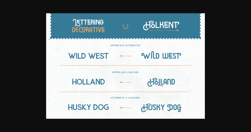 Holkent Font Poster 7