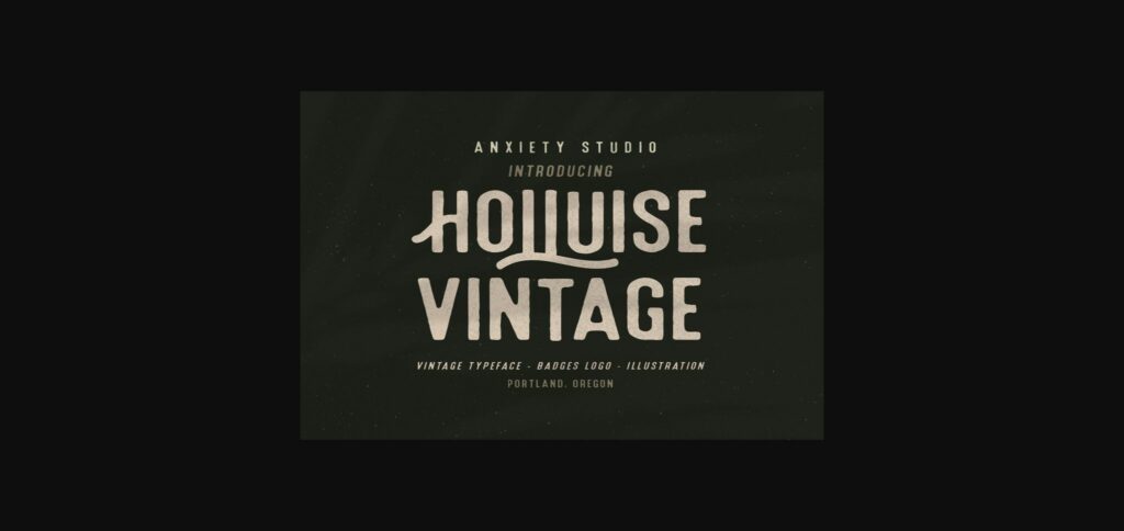 Holluise Vintage Font Poster 3