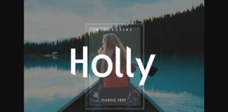 Holly Font Poster 1