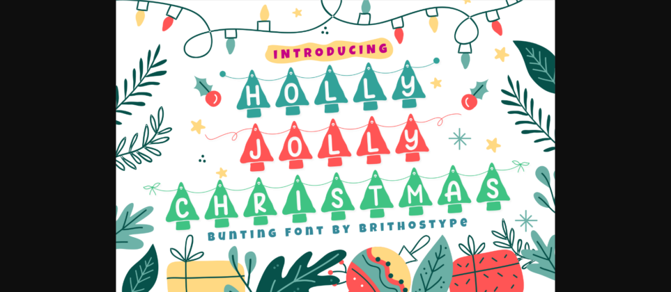 Holly Jolly Christmas Font Poster 3