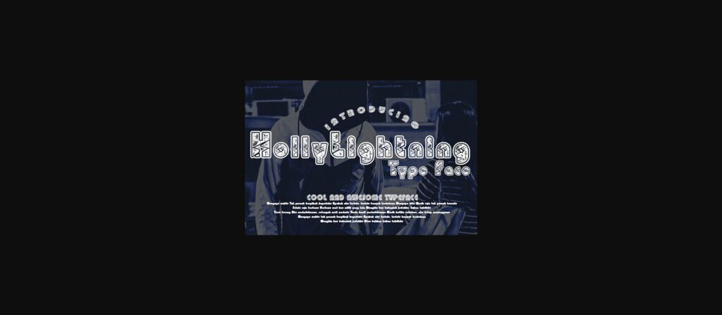 HollyLightning Font Poster 3