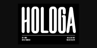 Hologa Font Poster 1