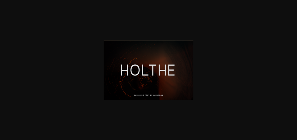 Holthe Font Poster 1