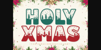 Holy Xmas Font Poster 1