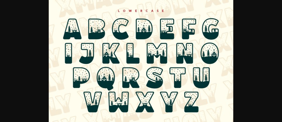 Holy Xmas Font Poster 10