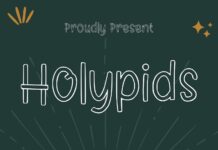 Holypids Font Poster 1