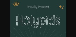 Holypids Font Poster 1